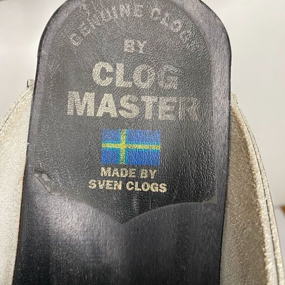 Sven Plain Clogs Men's Size 45 or US 12 Purple Leather GR - Picture 7 of 7